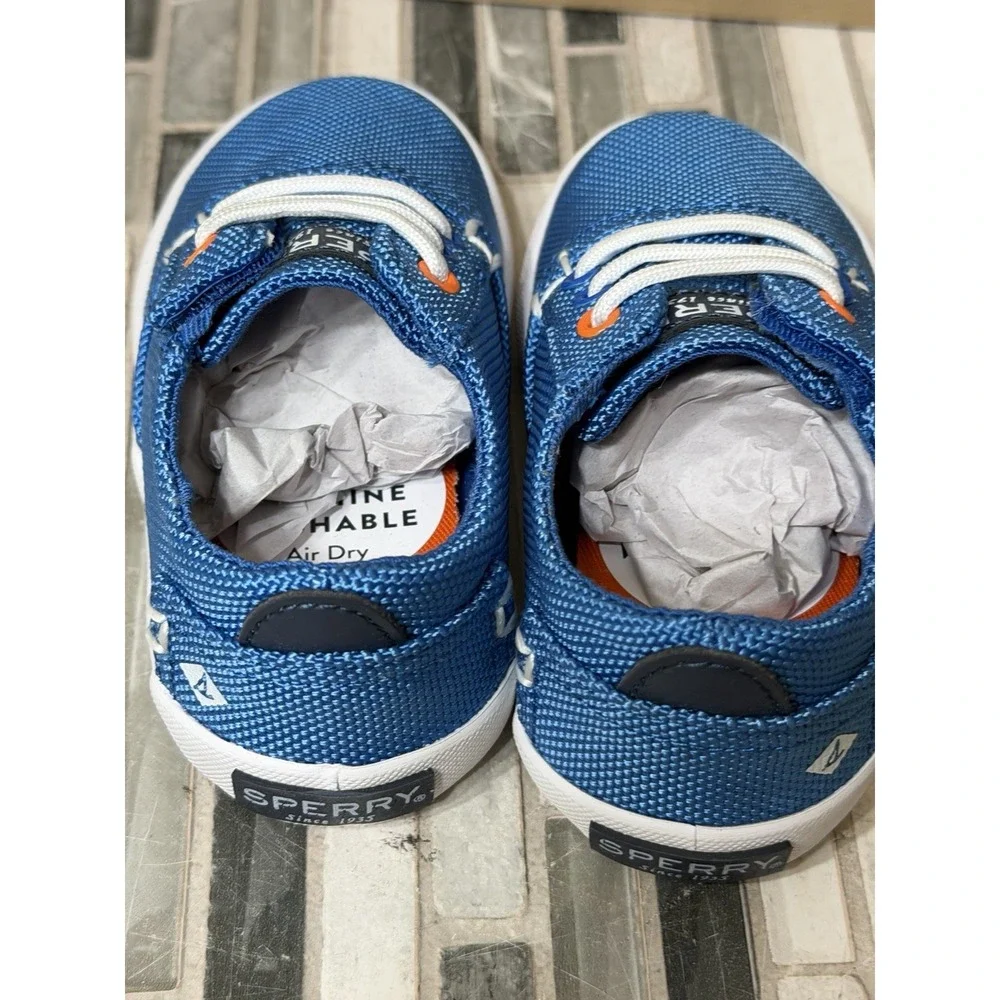 Sperry Kids Bodie Jr‎ Washable Shoes Blue Size 5 Little Kids